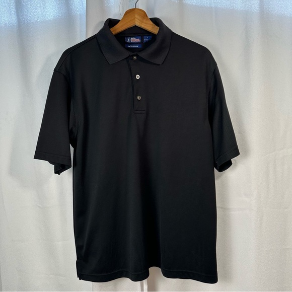 PGA Tour Black Polo Shirt Classic Style - Picture 1 of 3